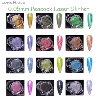 0.05 mm Çok Peri Çok Renkli tırnak Glitter Ince Lavanta Tavuskuşu Lazer Toz Pırıltılı Polyester Dolum Sanat Hologlitter 1/500