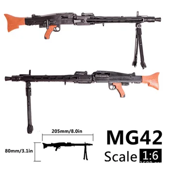 1/6 1:6 Ölçekli PKP MP5 MG42 AK47 4D Bulmaca Aksesuarları İKINCI DÜNYA savaşı Ağır Makineli tüfek Askeri Silah Modeli İçin 12 inç Aksiyon Figürü