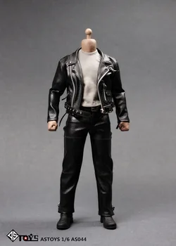 1/6 Ölçekli Erkek Figürü Giysi Aksesuarı AS044 Punk Deri Takım Modeli için 12 inç Güçlü Vücut Aksiyon Figürü Vücut DIY oyuncak