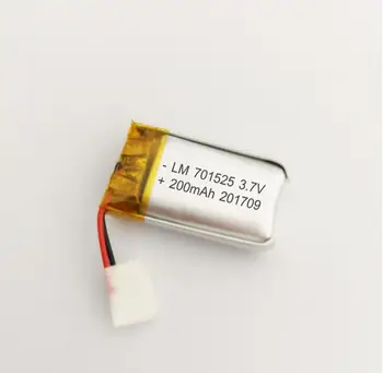 2/5/10 adet 3.7 V 200mAh 701525 lityum polimer iyon batarya 2.0 mm JST Konektörü