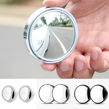 2 adet Ayarlanabilir Rotasyon Araba Dikiz Araba Ürünleri Yardımcı Kör Nokta 360 derece Geniş Açı Yuvarlak Ayna Araba Aksesuarları