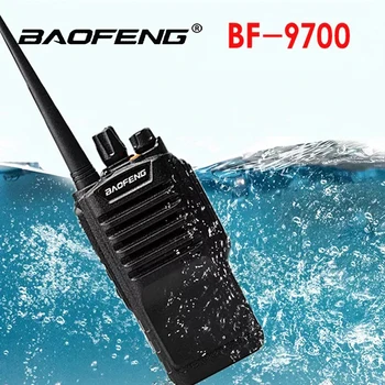 2 adet Baofeng Orijinal walkie talkie bf-9700 5watt su geçirmez iki yönlü telsiz BAOFENG bf9700 1800mAh mobil uzun menzilli amatör radyolar