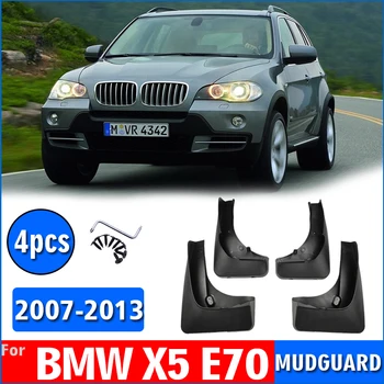 2007-2013 BMW X5 E70 Çamurluklar Çamurluk Çamurluk Flap Guard Sıçrama Çamurluklar Araba Aksesuarları Oto Styline Ön Arka 4 adet Çamurluk