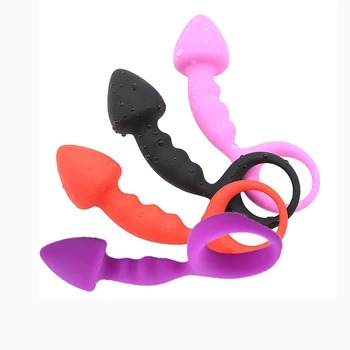 4 Silikon renkler Anal Boncuk Tak Vajina Masajı Anal Topları Butt Plug Seks Oyuncakları Kadın Erkek Acemi için Seks Erotik Ürünler