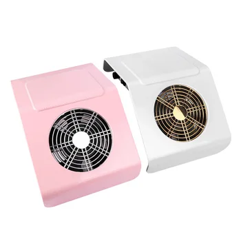 40W Güçlü Tırnak Toz Elektrikli Süpürge ABS Beyaz Pembe Fan Toz Emme Sessiz Manikür Makinesi vakum poşeti Tırnak Temizleme Aracı