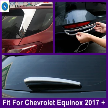 Aksesuarları Krom Kuyruk Pencere Spoiler Paneli Arka Sis Farları Arka pencere sileceği Kapak Trim Fit Chevrolet Equinox 2017 - 2022 İçin