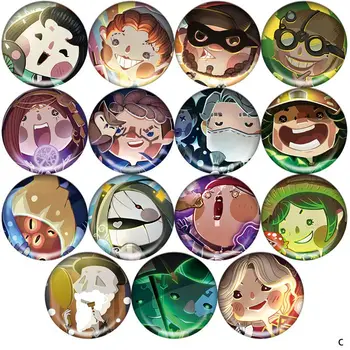 Anime Girinti V Şekil 58mm Rozeti Yuvarlak Broş Pin 1670 Hediyeler Çocuk Koleksiyonu Oyuncak