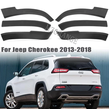 Araba Tekerlek Kaş Trim Çamurluk Trim için Jeep Cherokee 2013 için 2014 2015 2016 2017 2018 Tekerlek Kemer Kauçuk Koruyucu Aksesuarları