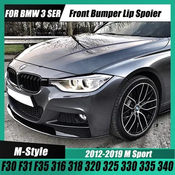 BMW için F30 F31 MP Ön Tampon Yan Splitter Spoiler Kiti Sis Lambası Kapağı 3 Serisi 316 318 320 325 330 335 340 M-Pack 2012-2019