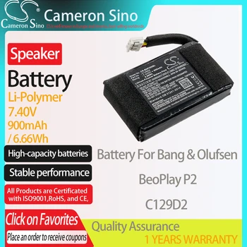 CameronSino Pil için Bang & Olufsen BeoPlay P2 uyar Bang & Olufsen C129D2 Hoparlör Pil 900mAh/6.66 Wh 7.40 V ı ı ı ı ı ı ı ı ı ı ı