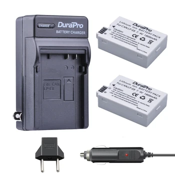 DuraPro 1800 mah LP-E8 Bateria LPE8 LP E8 Pil Batterie AKKU + Şarj Canon EOS 550D 600D 650D 700D X4 X5 X6i X7i T2i T3i