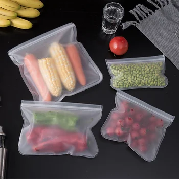 EVA Gıda saklama çantası Kapları Sızdırmaz Kullanımlık Dondurucu Stand Up Zip Kapatma Çantası Bardak Taze Çanta mutfak düzenleyici Kılıfı Wrap Çanta