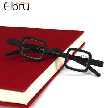 Elbru Retro Kare Yuvarlak okuma gözlüğü Kadın Erkek Vintage Küçük Çerçeve Presbiyopik Gözlük Hediye Yaşlı Diopters 1.5 2.0 2.5
