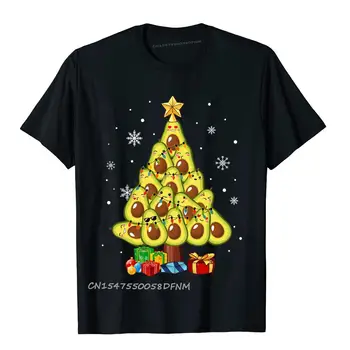 Funky Erkek Üst T-Shirt Avokado Noel Ağacı Komik Noel Özel T Shirt Premium Pamuk Geek