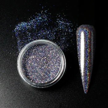 Holografik Toz Çivi Lazer Gümüş Altın Glitter Krom Tırnak Tozu Daldırma Pırıltılı Jel Lehçe Gevreği Manikür Pigment Toz