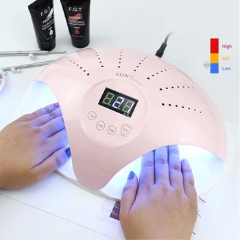 Iki eller kür jel Polsih makinesi ücretsiz kargo 48 w tırnak LED lamba UV Led kurutma ayaklar için UV LED tırnak kurutucu 48 w çift ışık