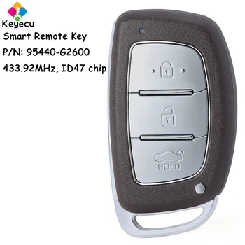 KEYECU Anahtarsız Gitmek Akıllı Uzaktan Araba Anahtarı İle 3 Düğmeler 433.92 MHz ID47 Çip Hyundai Ioniq 2019 2020 Fob P / N: 95440-G2600