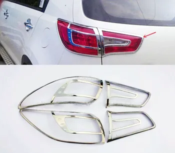 Kia Sportage 2010 için 2011 2012 2013 2014 ABS krom kuyruk ışık çevreleyen Trim seti kapakları