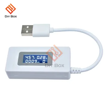 LCD USB Dedektörü Voltmetre Ampermetre Mobil Güç Şarj Kapasitesi tester ölçer Gerilim Akım Şarj Monitör 3V-7V DC 3-7V
