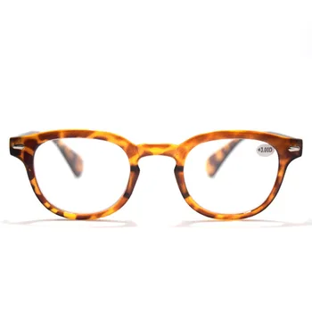 Leopar Siyah okuma gözlüğü Retro Tarzı Yuvarlak Erkek Kadın Güç +1.0 +1.5 +2.0 +2.5 +4.00 Presbiyopik Gafas Lunettes De Ders