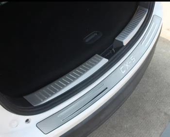 Mazda için CX - 5 CX5 2013 2014 2015 2016 Paslanmaz Çelik İç Arka Tampon Koruyucu Eşik Bagaj Kapağı aksesuarları ARABA styling