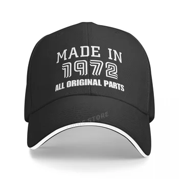 Moda Şapka 1972 Yılında Yapılan Beyzbol Kapaklar Unisex Ayarlanabilir Adam Açık doğum günü hediyesi Kap