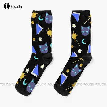 Retro Spinel Güneş Cardcaptor Sakura Eriol Hiiragizawa Çorap Siyah Çorap Noel Yeni Yıl Hediye Yaratıcı komik çoraplar Yeni Popüler
