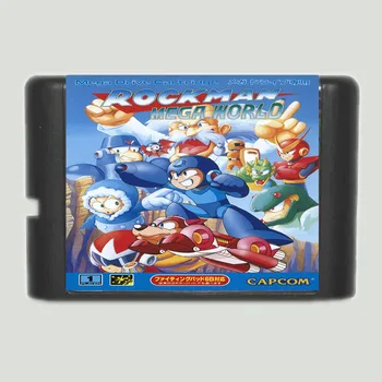 RockMan Mega Dünya 16 bitlik MD Oyun Kartı Için Sega Mega Sürücü Genesis