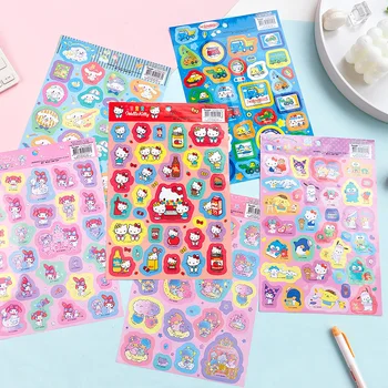 Sevimli Sanrio Karikatür Melodi Kuromi Sticker El Hesabı Dekorasyon Malzemesi DIY Oyuncaklar Kızlar için Kawaii Hediye