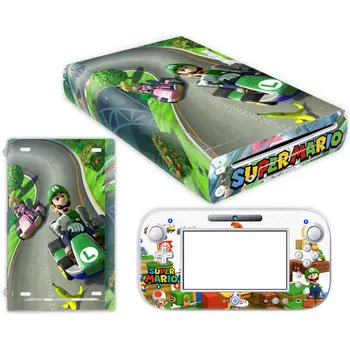 Süper Luigi Mari Kardeşler Vinil Kapak Nintendo Wii U Konsolu İçin Denetleyici Çıkartması Oyun Aksesuarları Wii U İçin Cilt Sticker