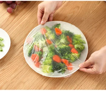 Tek kullanımlık yemek örtüsü Çanta Plastik Wrap Elastik Gıda Kapakları meyve kasesi Bardak Duş Başlığı Depolama Mutfak Taze Tutmak Koruyucu çanta
