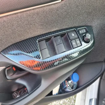 Toyota Yaris için Çapraz 2020 2021 Kapı Pencere Kontrol Anahtarı Paneli Cam Kaldırma düğme kapağı Koruyucu Çerçeve Trimler Araba Aksesuarları
