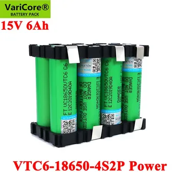 VTC6 18650 4S2P 14.4 / 14.8 v 6000mAh 20 amper 15V 16.8 V Tornavida piller DIY kaynak Braketi pil paketi