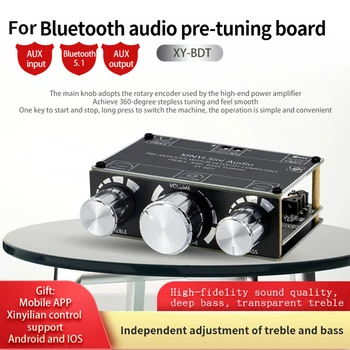 XY-BDT Bluetooth 5.1 Ses Alıcısı Dekoder Çift Kanal Stereo Ton Kurulu Ses Denetleyicisi Tiz Bas Ton Preamp Amp