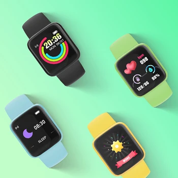 Yeni Silikon Çocuklar Smartwatch Spor İzci nabız monitörü Erkek Kız İçin su Geçirmez akıllı bilezik Çocuk akıllı saat