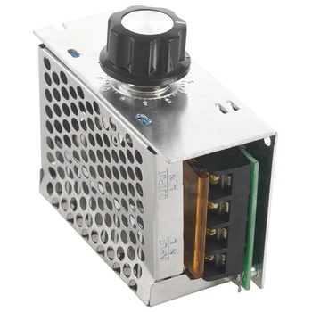Yüksek Kaliteli Voltaj regülatörü Voltaj Hız Kontrol SCR Dimmer + Kabuk AC