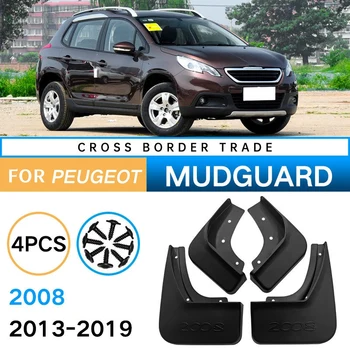 Çamurluk Peugeot 2008 2013-2019 için Çamurluk Çamur Flaps Guard Sıçrama Flap Çamurluk Aksesuarları